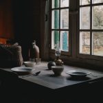 Photo ceramic table lamp