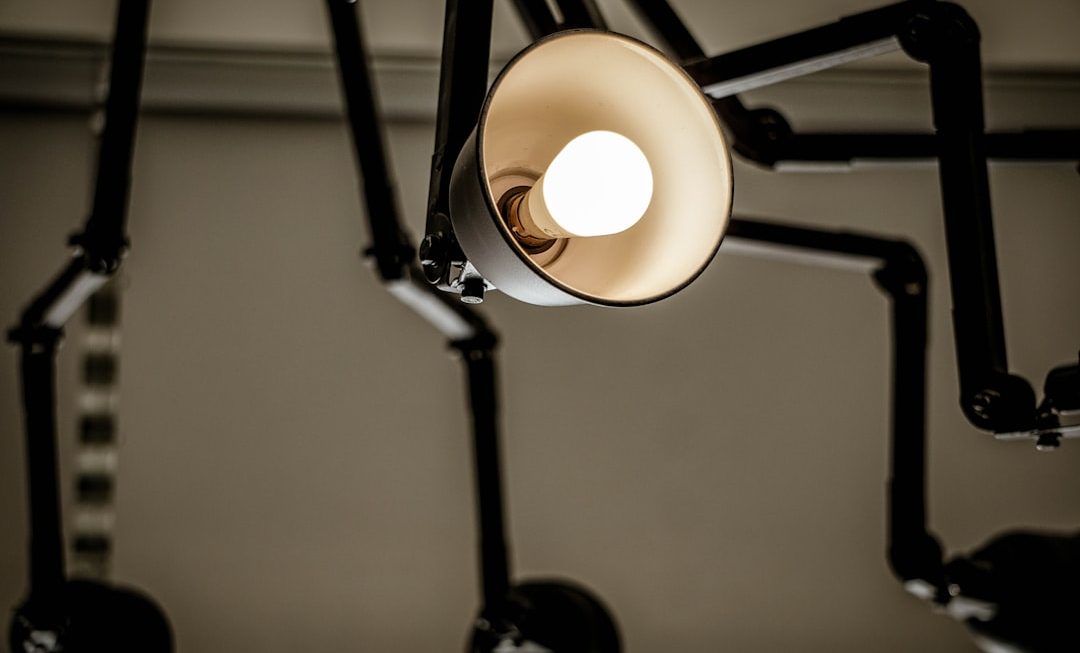 Photo Danish style desk lamp
