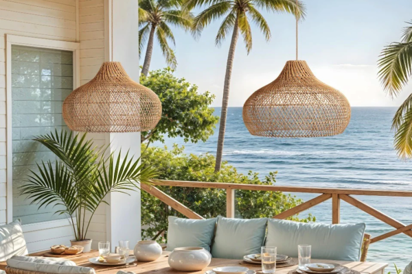 Coastal Driftwood Seaside Cottage Dining Table Chandelier: A Rustic Touch to Your Dining Space