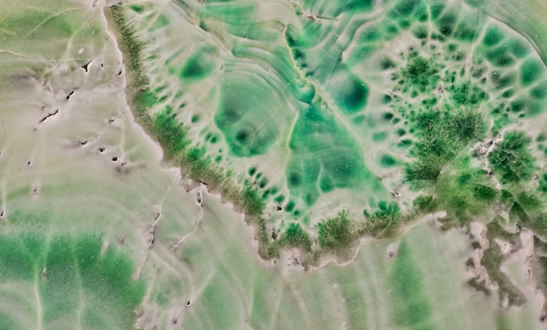 Photo green onyx lamp