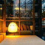 Photo wabi sabi reading nook lamp